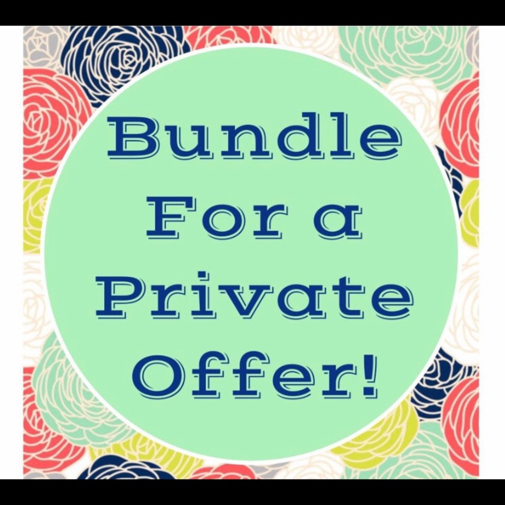 Bundle and save or make a reasonable offer.